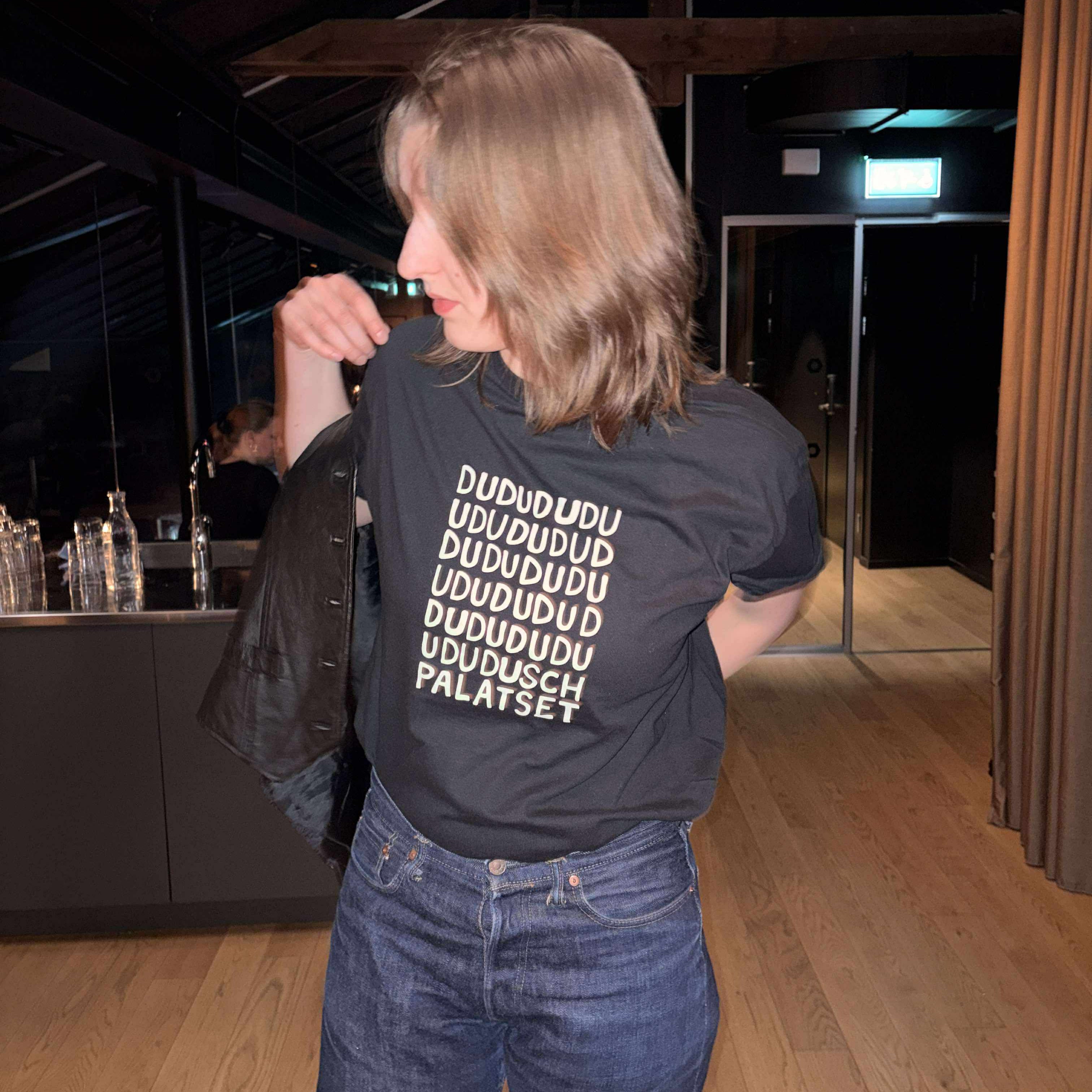 Duschpalatset Du du du du du svart t-shirt