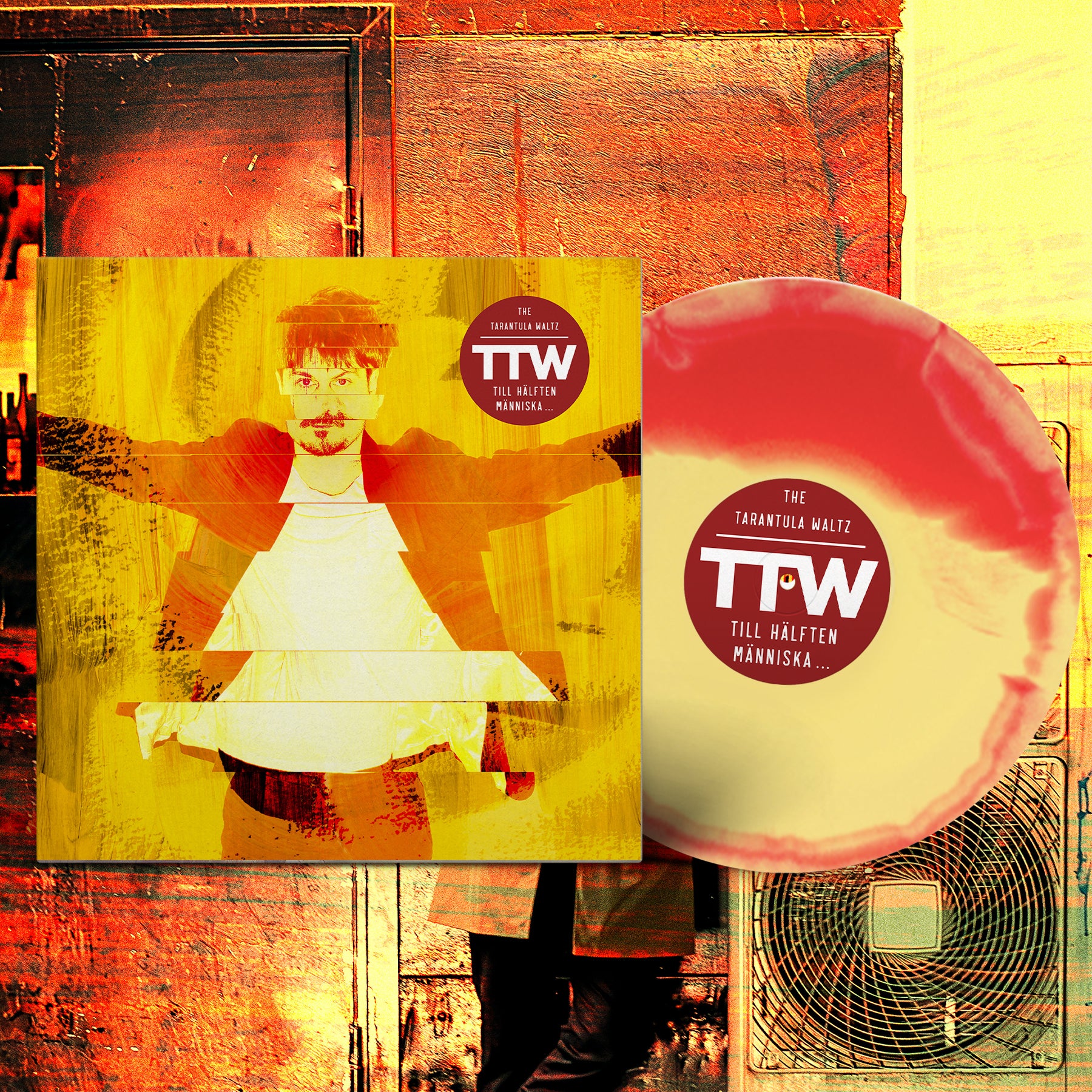 The Tarantula Waltz - Till hälften människa... (limiterad röd/gul vinyl)