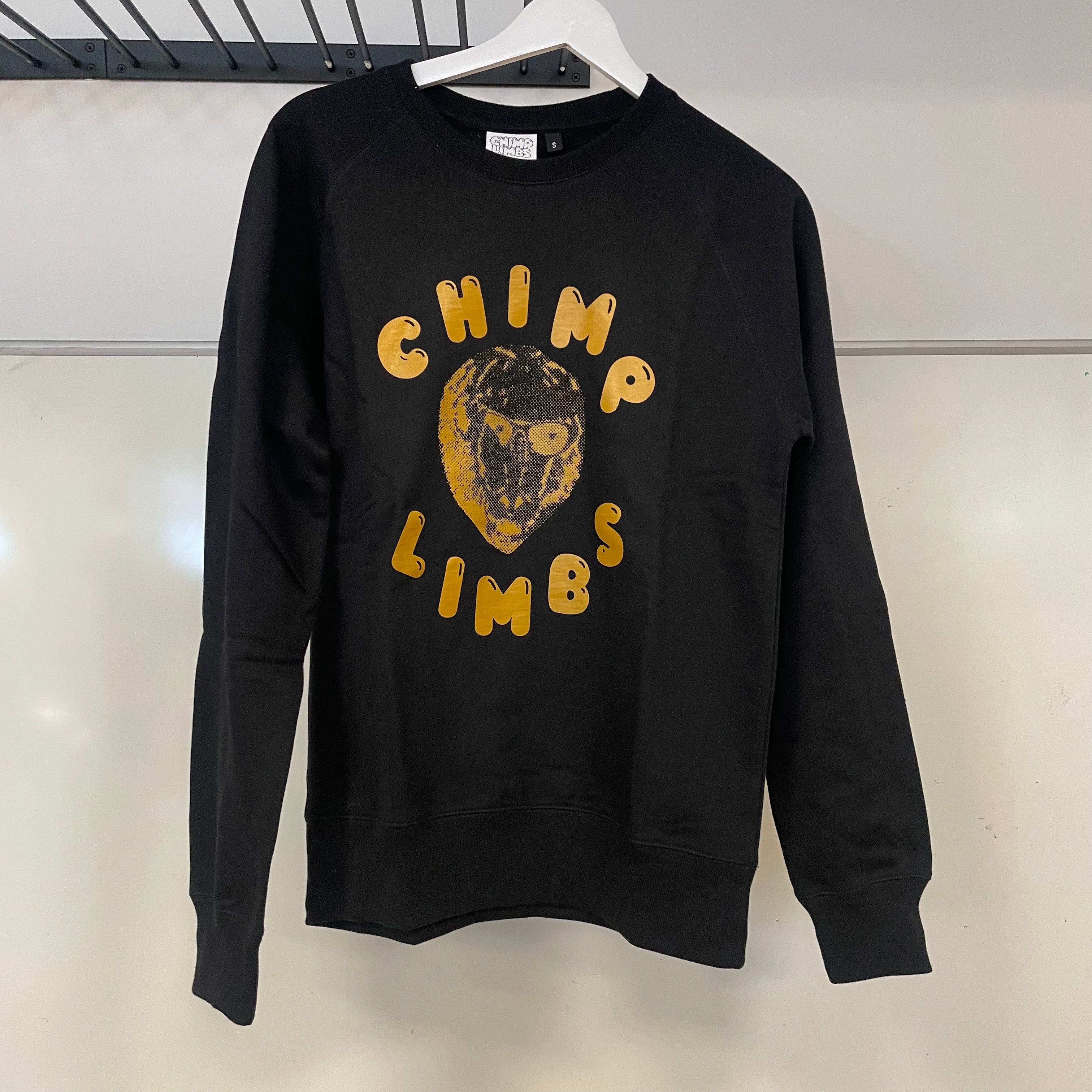 SPRING CLEANING: Chimp Limbs Black Sweatshirt (S & L)