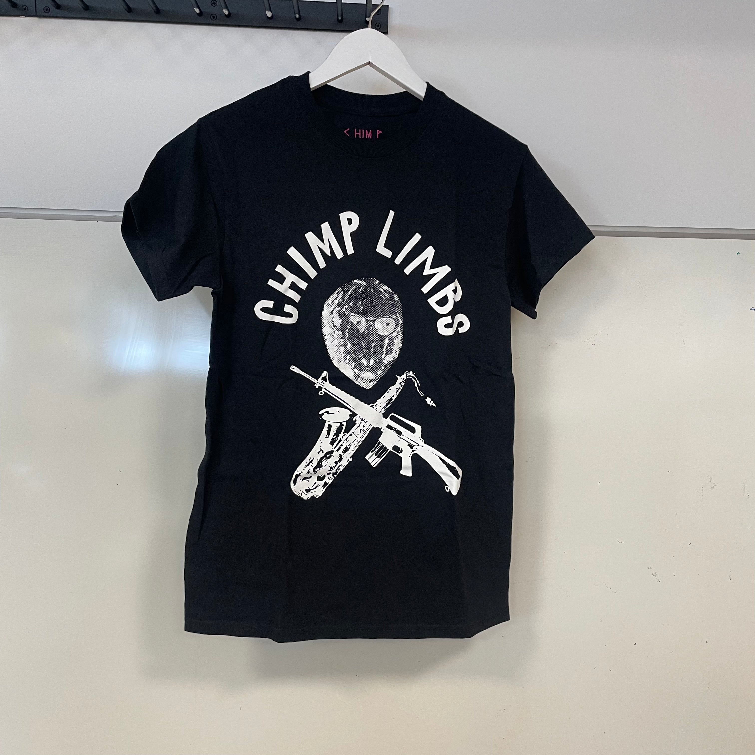 SPRING CLEANING: Chimp Limbs black t-shirt (S/M/L)