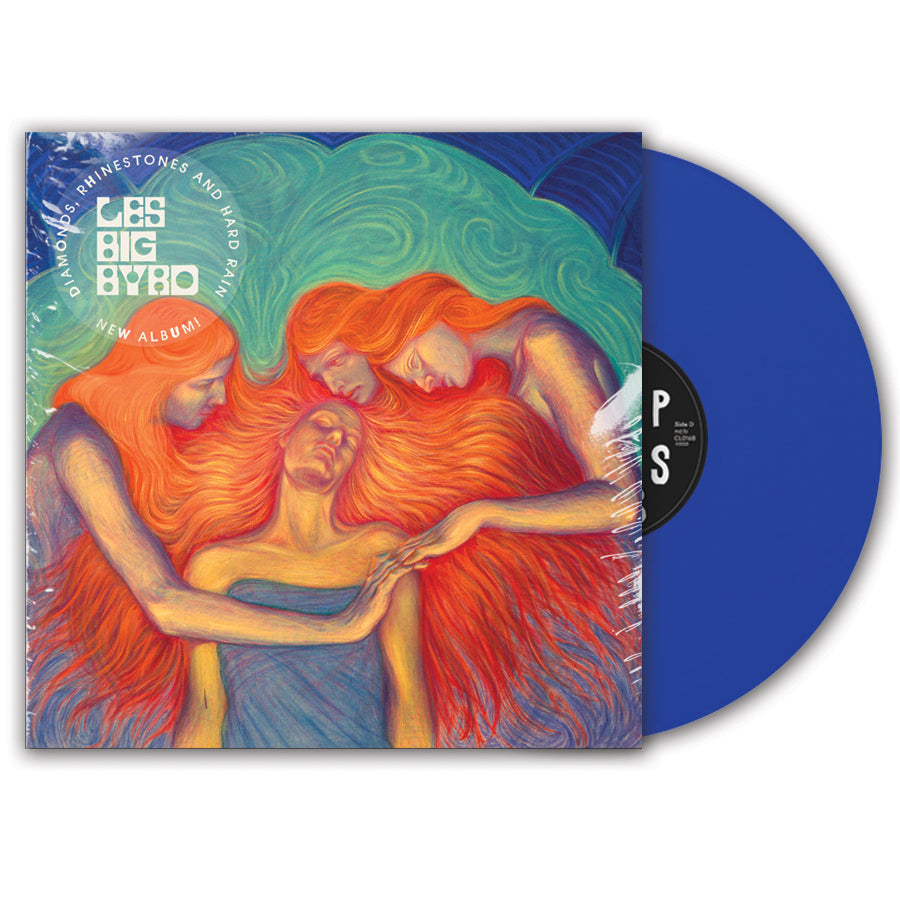 Les Big Byrd - Diamonds, Rhinestones and Hard Rain (blå vinyl)