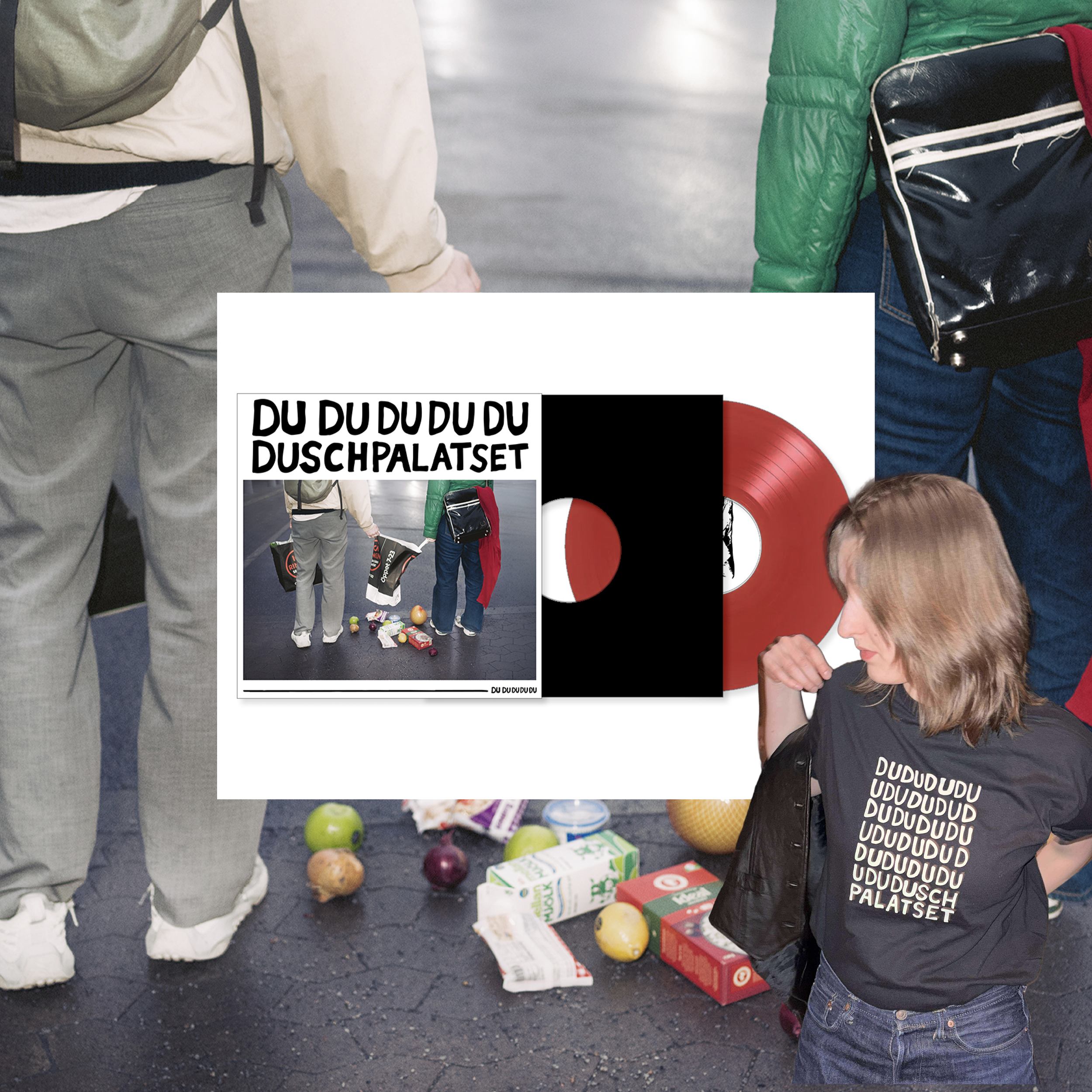 Duschpalatset - Du du du du du (vinyl + t-shirt) ***FÖRBESTÄLLNING***