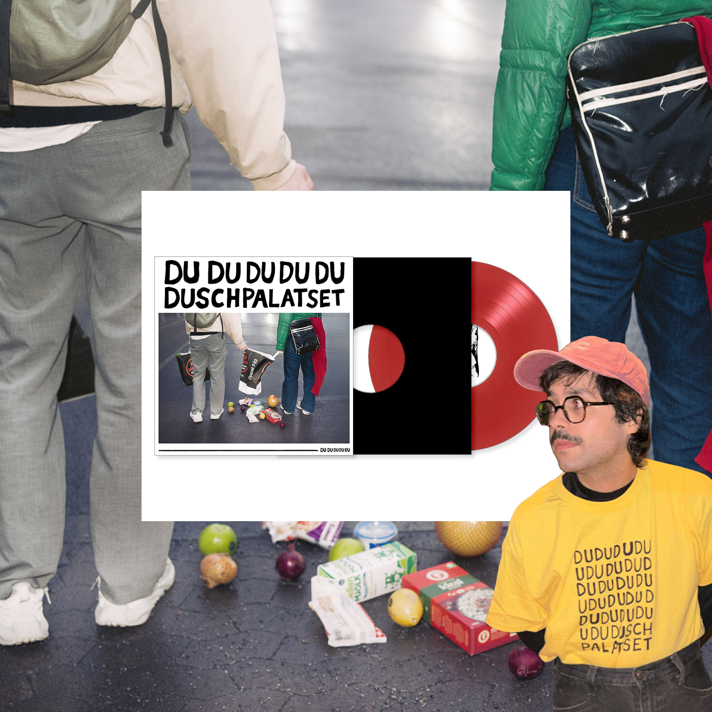 Duschpalatset - Du du du du du (vinyl + t-shirt) ***FÖRBESTÄLLNING***