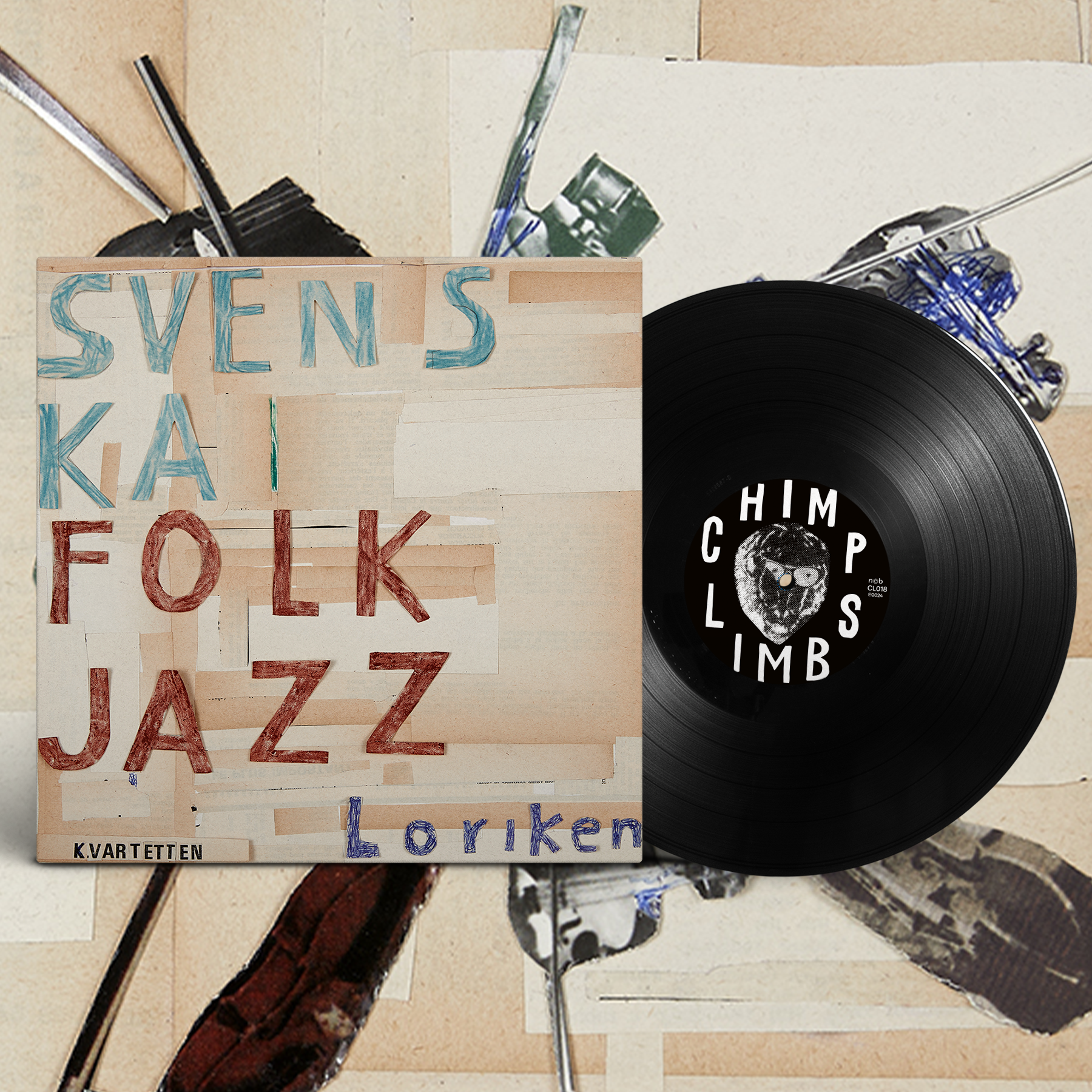 Svenska Folkjazzkvartetten - Loriken EP (12" svart vinyl)