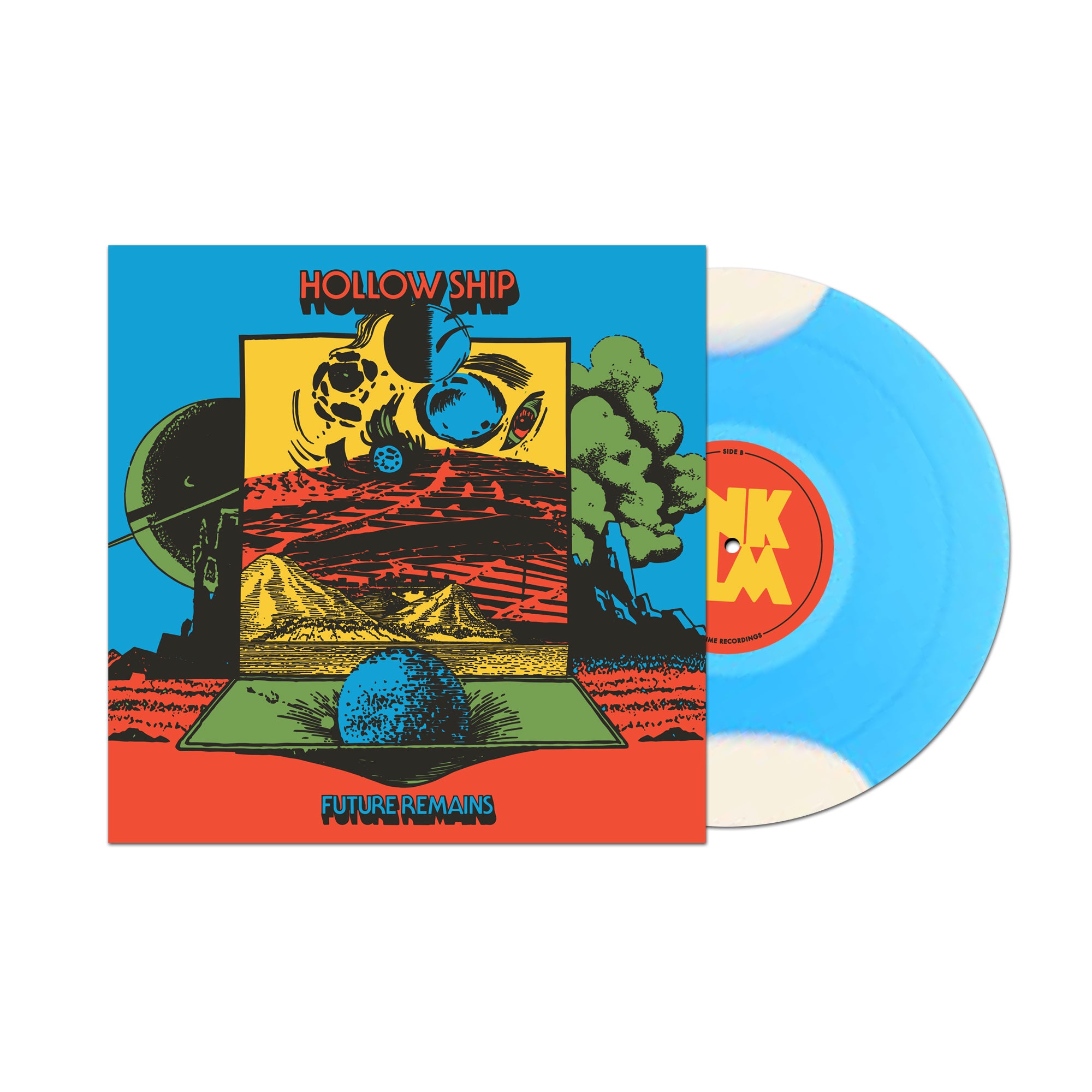 Hollow Ship - Future Remains (blå/vit vinyl, alt omslag)