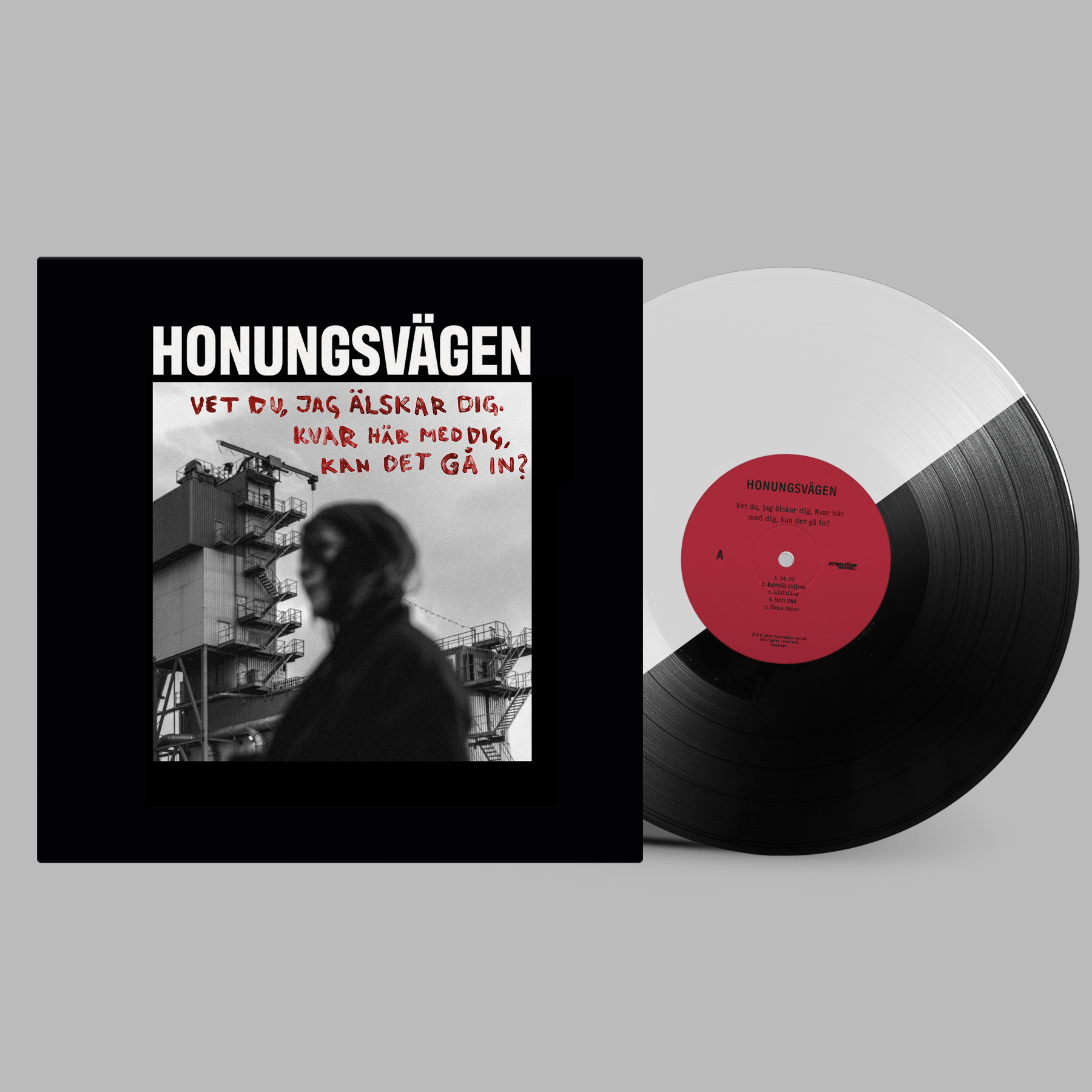Honungsvägen - Vet du, jag älskar dig. Kvar här med dig, kan det gå in? (svart/vit vinyl)